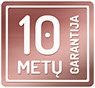 PAA 10 metų garantija